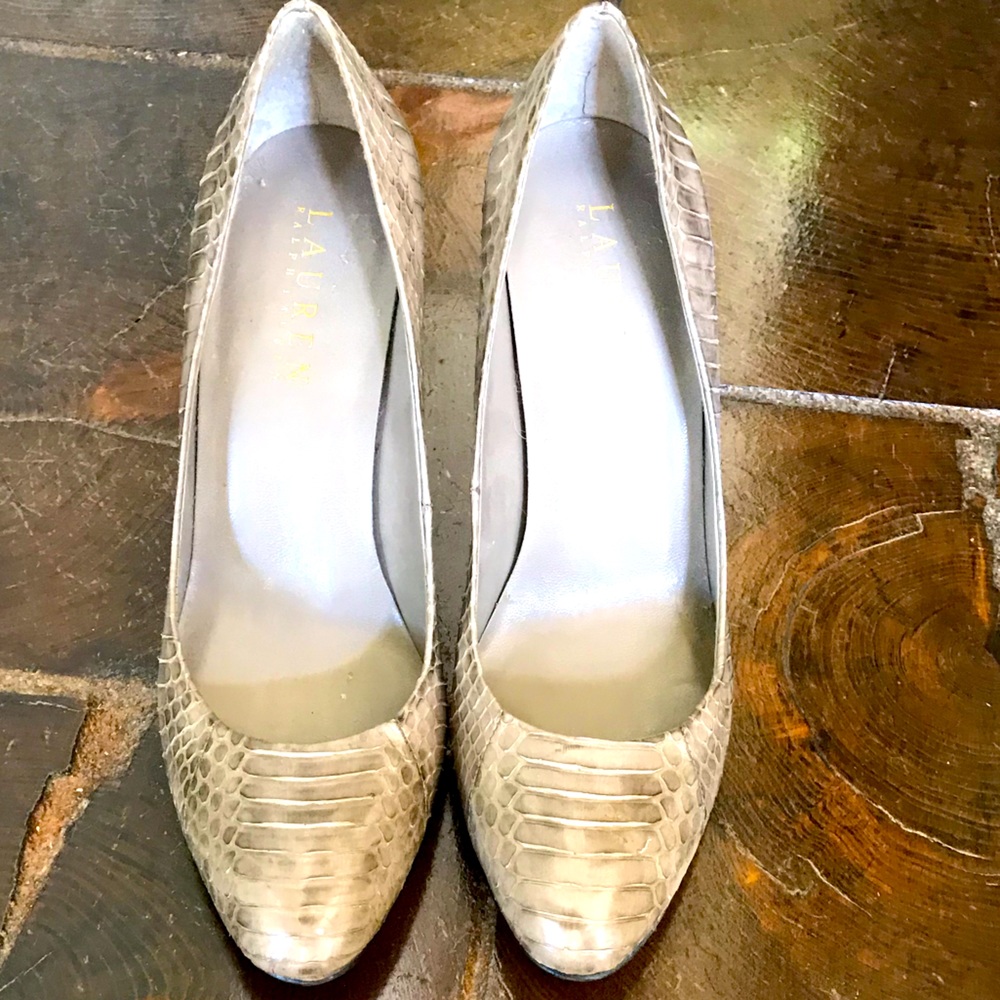 Ralph Lauren Python Heels - image 1